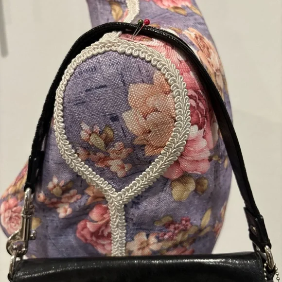 Coach poppy glossy liquid leather top handle mini pouch shoulder bag - Picture 4 of 16